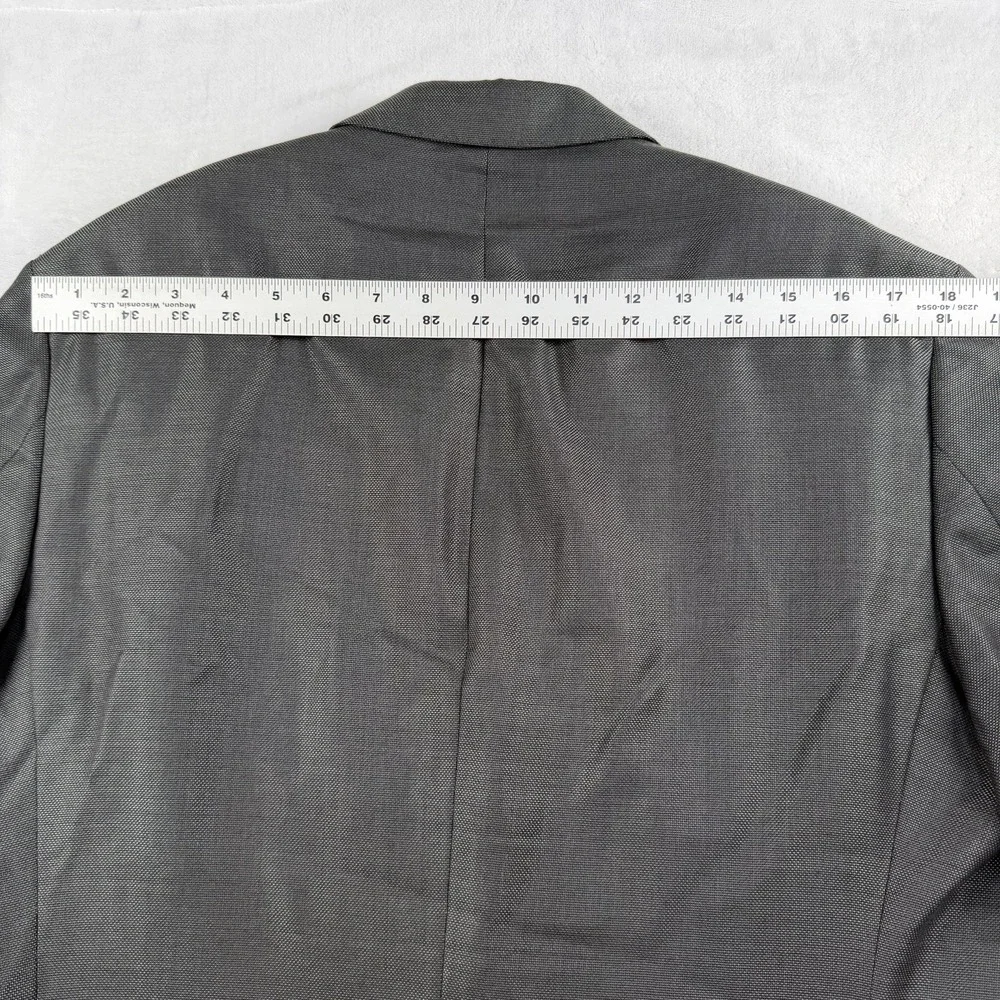 Versace Collection Silk Wool Blazer Men's 40L Birds Eye Medusa Lining Sport Coat